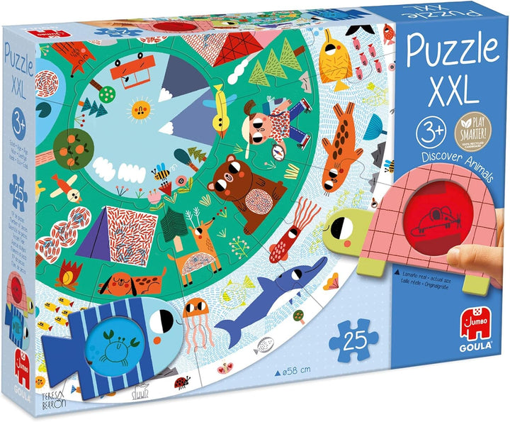 Puzzle XXL Rond Animaux