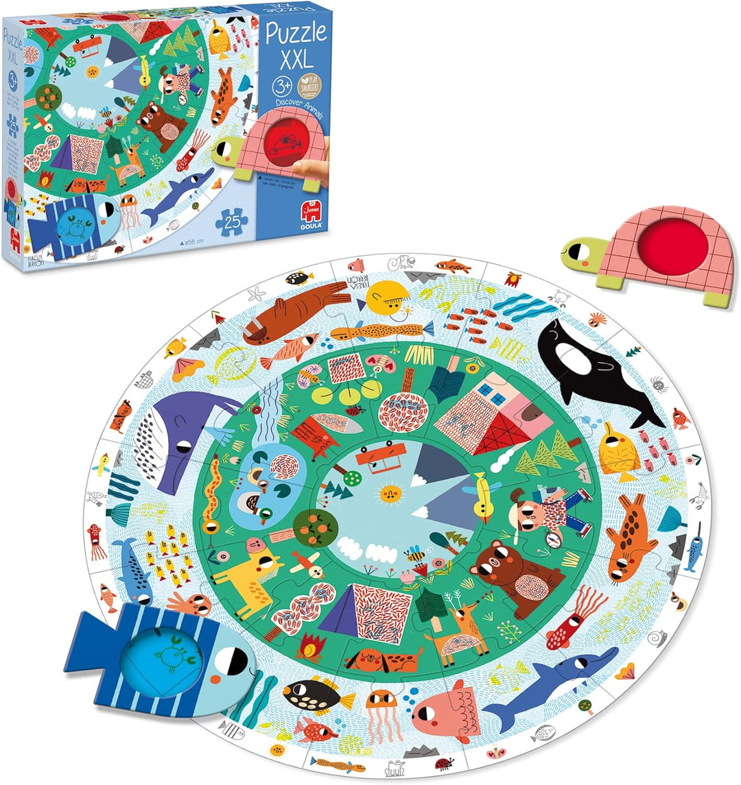 Puzzle XXL Rond Animaux