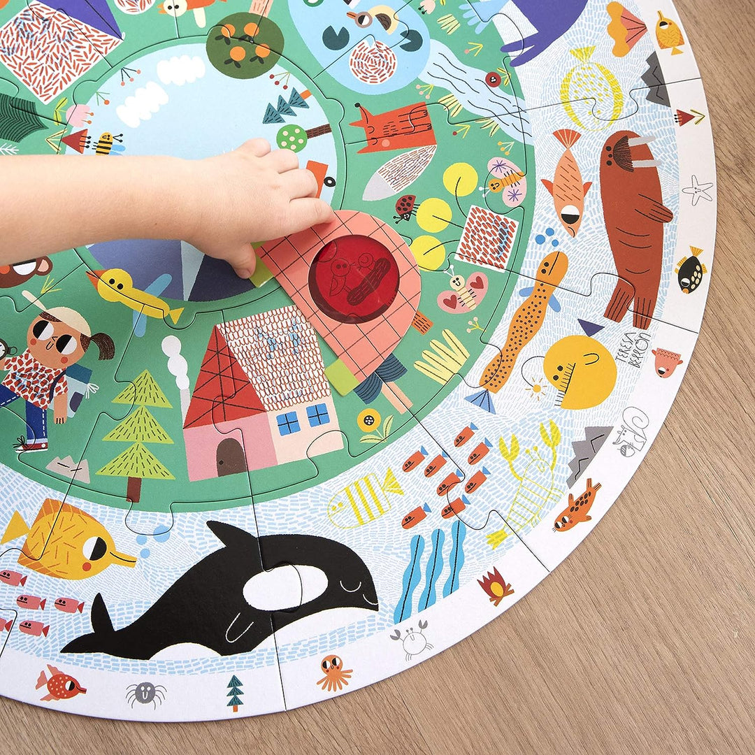 Puzzle XXL Rond Animaux