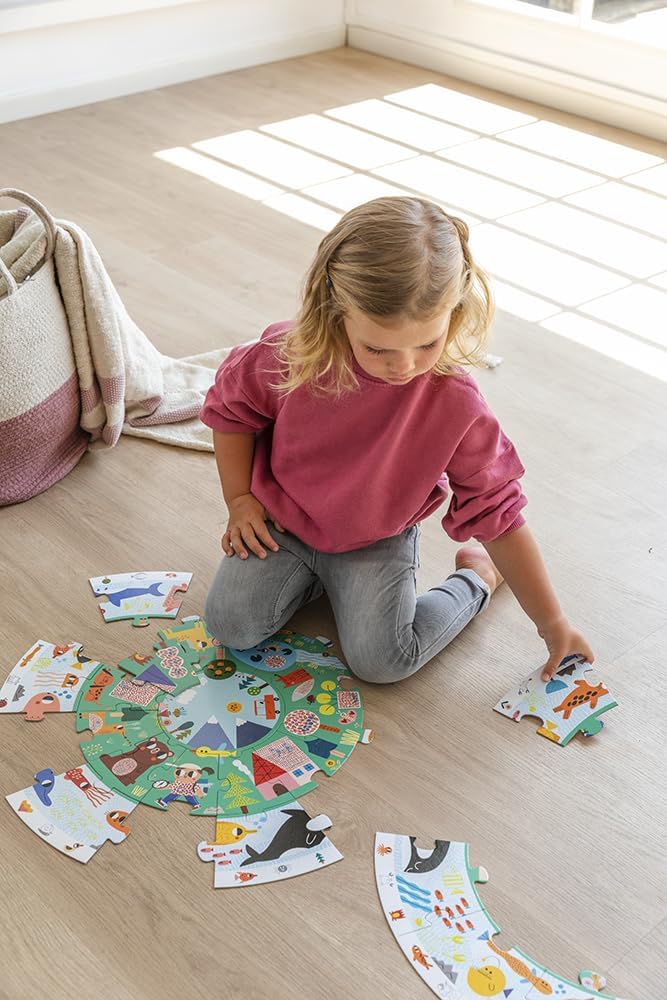 Puzzle XXL Rond Animaux