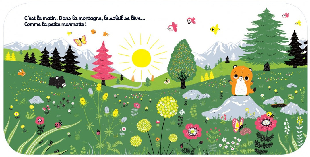 Regarde dans la montagne - Livre d'éveil à toucher pour les bébés, dès 6 mois