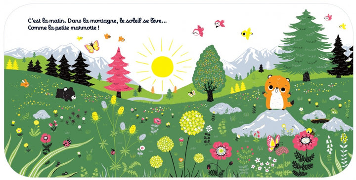 Regarde dans la montagne - Livre d'éveil à toucher pour les bébés, dès 6 mois