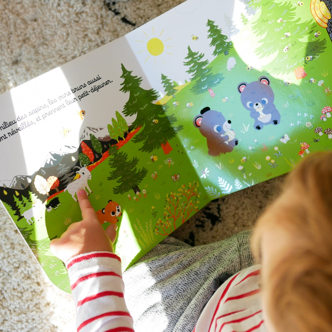 Regarde dans la montagne - Livre d'éveil à toucher pour les bébés, dès 6 mois