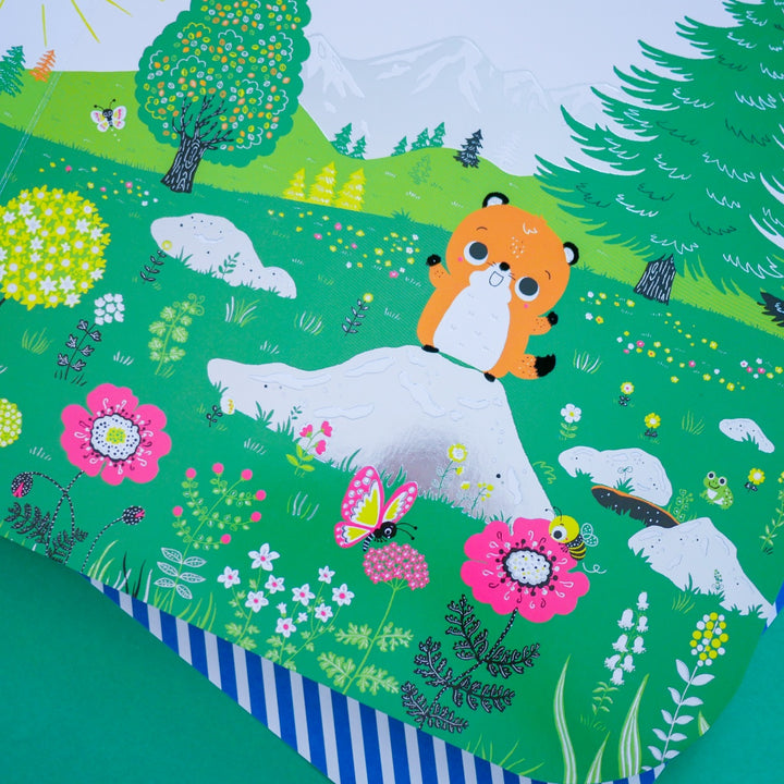 Regarde dans la montagne - Livre d'éveil à toucher pour les bébés, dès 6 mois