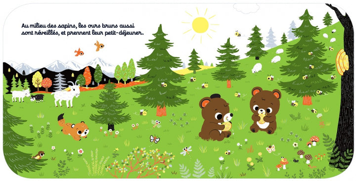 Regarde dans la montagne - Livre d'éveil à toucher pour les bébés, dès 6 mois