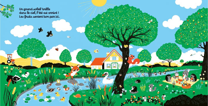 Regarde les saisons - Livre d'éveil à toucher pour les bébés, dès 6 mois