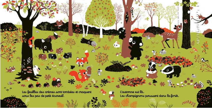 Regarde les saisons - Livre d'éveil à toucher pour les bébés, dès 6 mois
