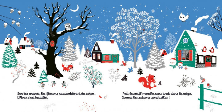 Regarde les saisons - Livre d'éveil à toucher pour les bébés, dès 6 mois