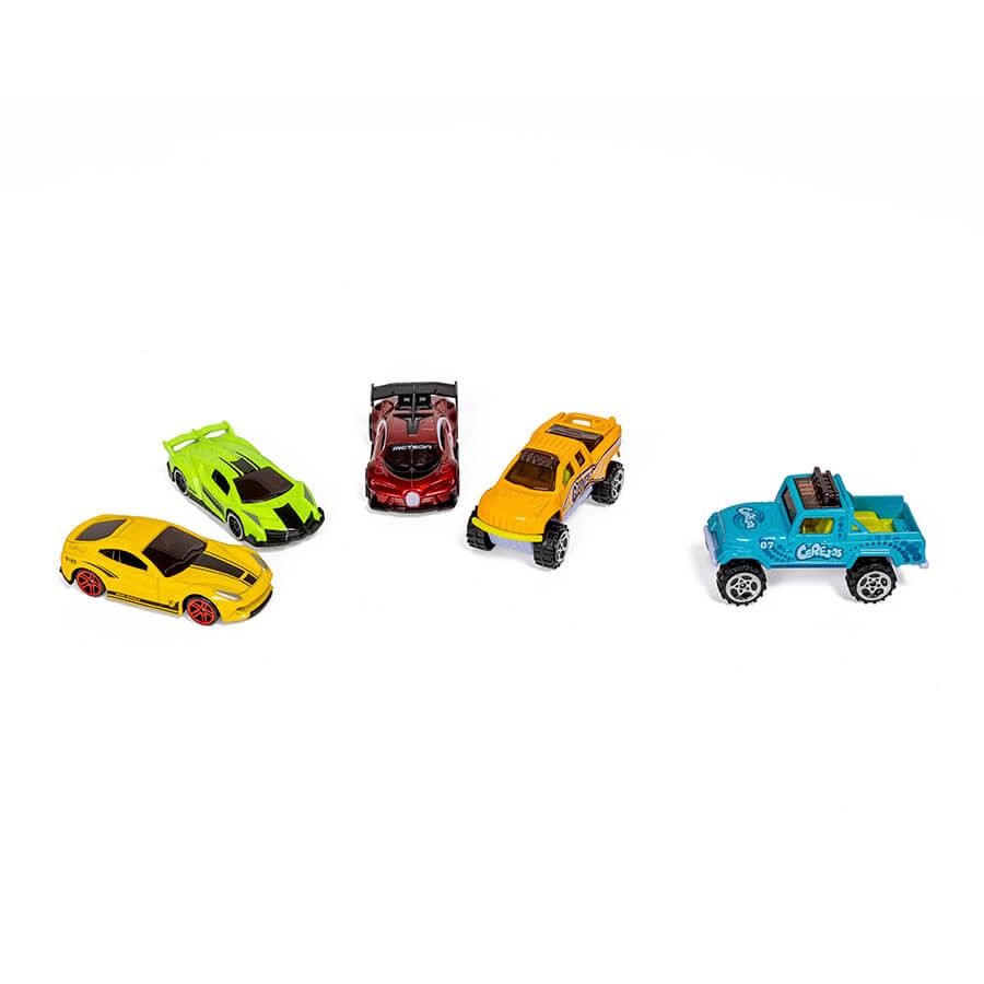 Set de 5 voitures de course Metal COLOR RACING