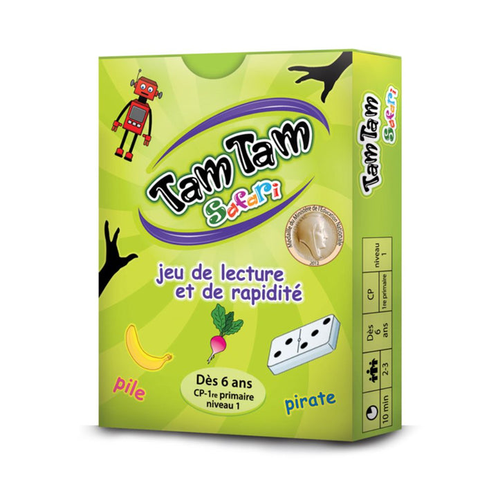 Tam Tam Safari : Jeu de lecture et de rapidité - CP Niveau 1