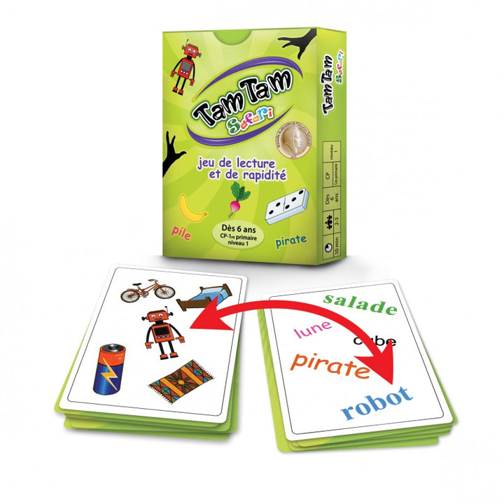 Tam Tam Safari : Jeu de lecture et de rapidité - CP Niveau 1