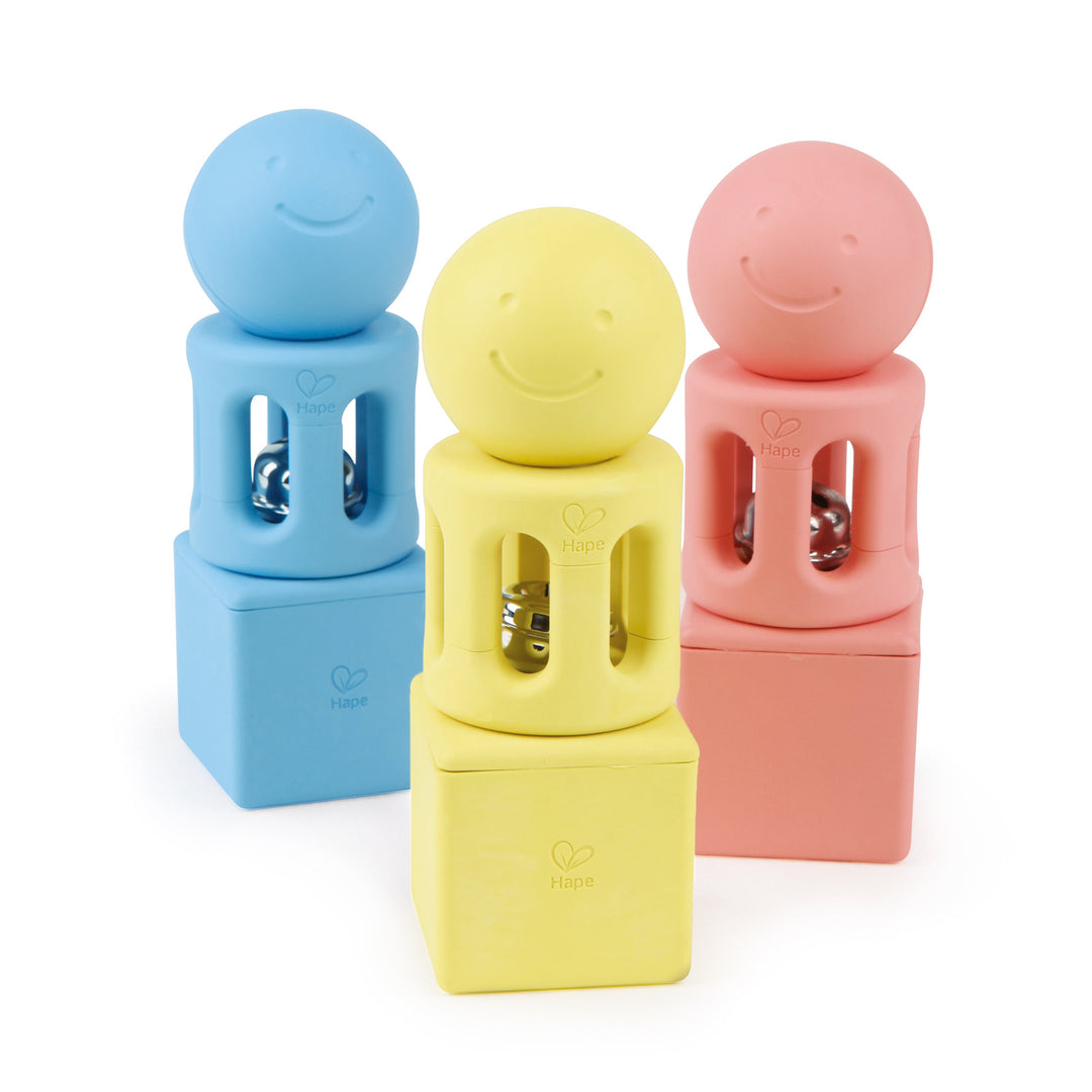 Trio de hochets géométriques