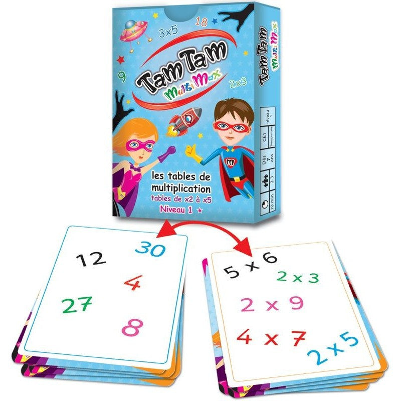 Tam Tam Multimax : Les tables de multiplication - Niveau 1