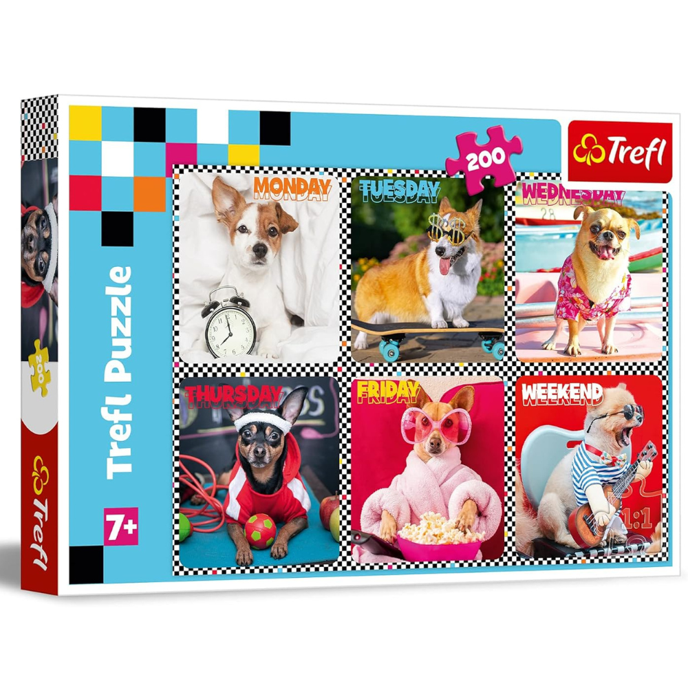Puzzle Chiens heureux - 200 Pièces