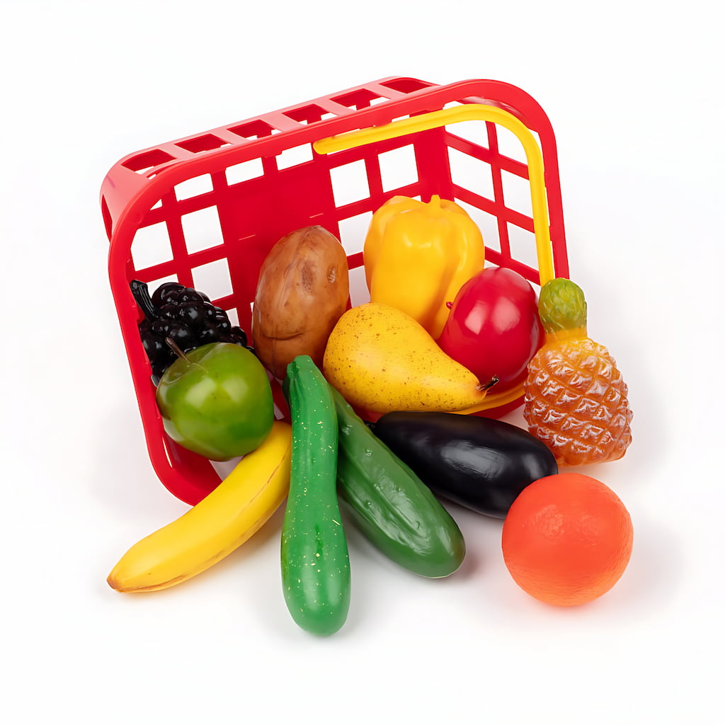 GRAND PANIER DE FRUITS ET LÉGUMES - EVEIL MONTESSORI