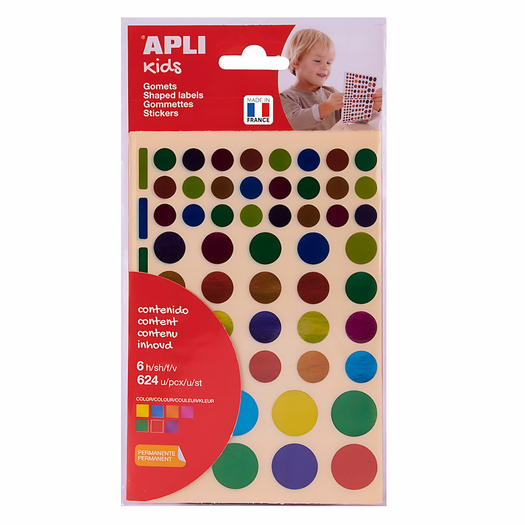 Gommettes rondes adhésif | EVEIL MONTESSORI