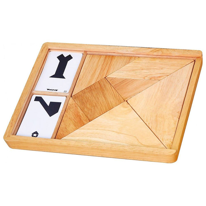 Grand Tangram en bois +27 cartes