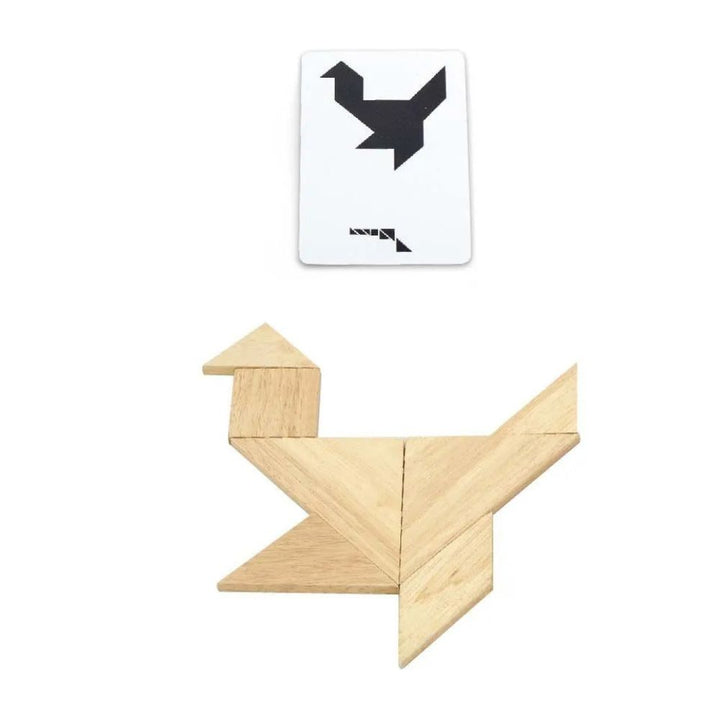 Grand Tangram en bois +27 cartes