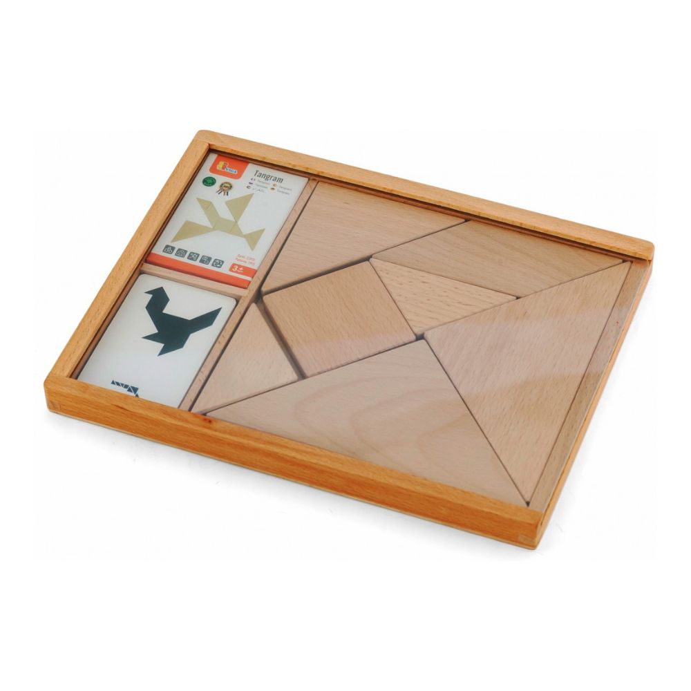 Grand Tangram en bois +27 cartes