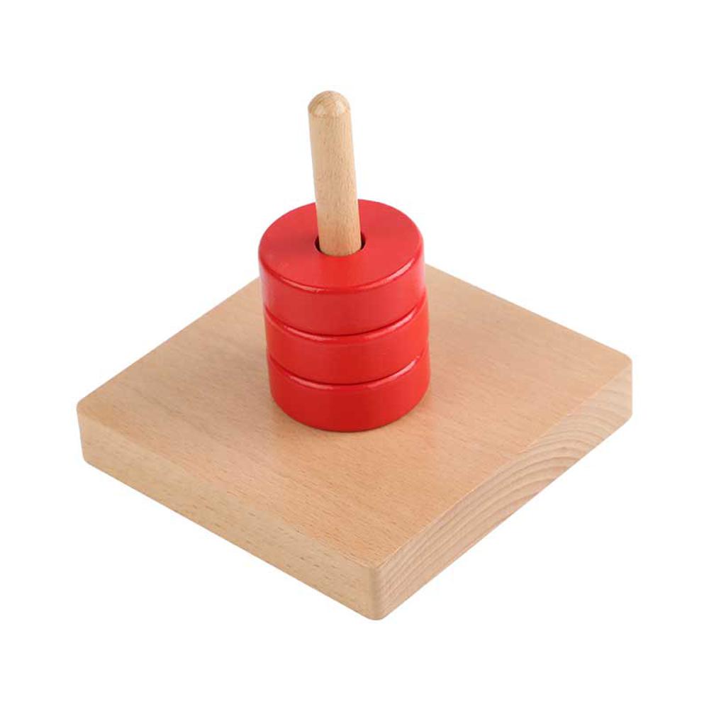 Grands disques colorés sur tige verticale | EVEIL MONTESSORI