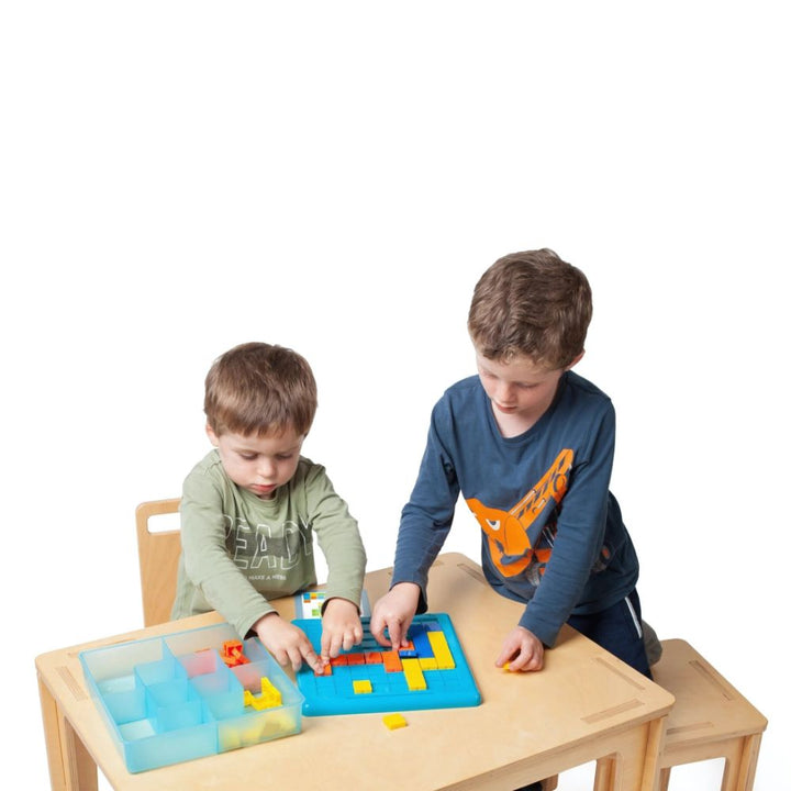 Jeu Mosaïque Logique - Mosaïques Larges + 20 Grilles - 3 - Eveil Montessori Maroc