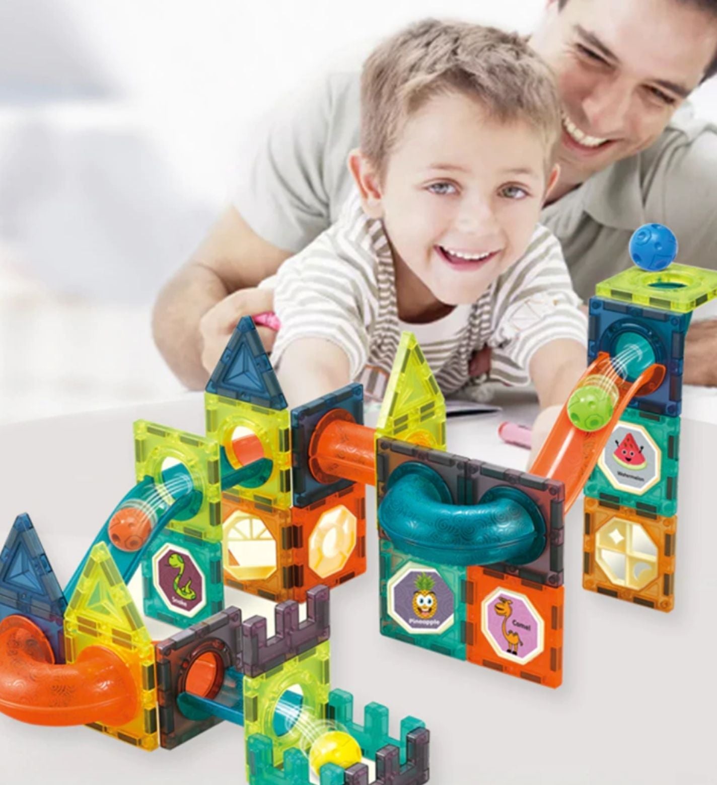 Jouet De Construction Magnétique Éducatif - Les Jeux Montessori