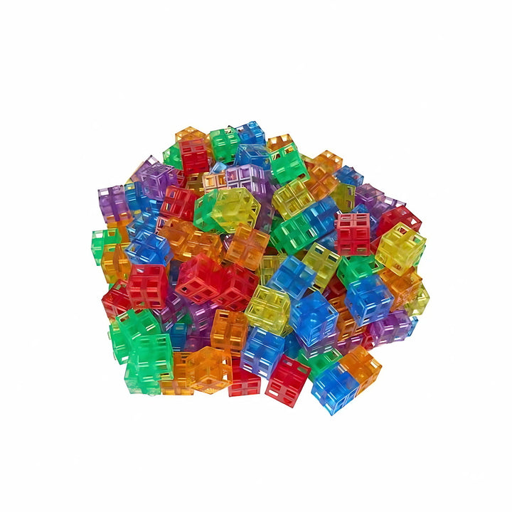 Jeu de construction MULTICUBES grilles translucides, 150 pièces