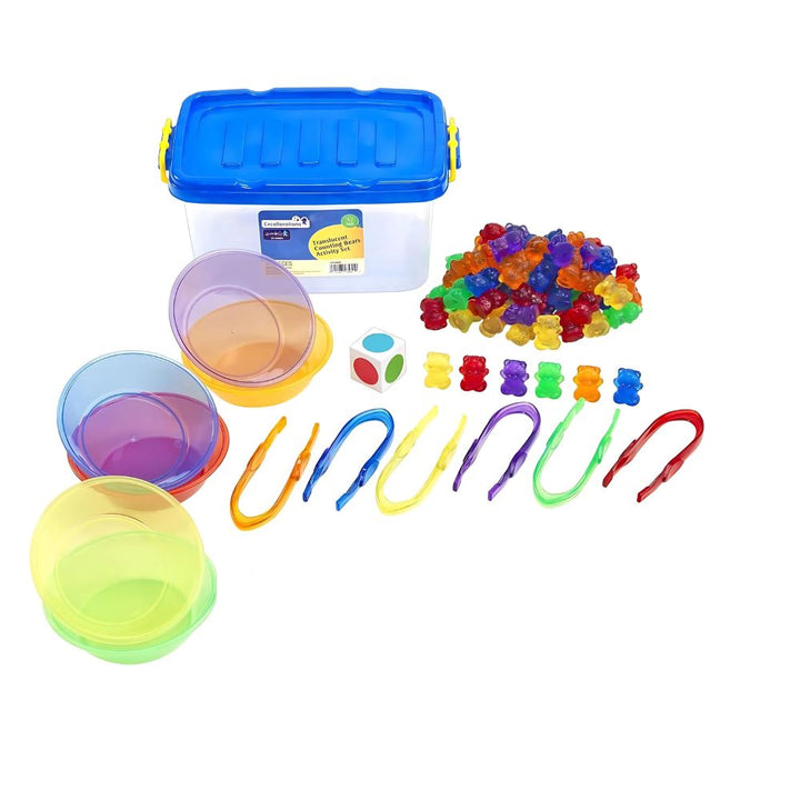 Kit Apprendre à Compter et à Trier avec les Oursons - Translucides