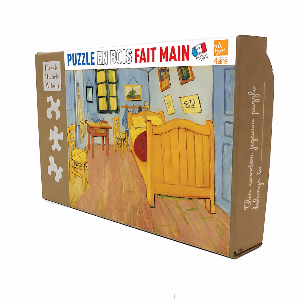 Puzzle en bois fait main : La chambre à Arles de Van Gogh - 24 pcs | EVEIL MONTESSORI