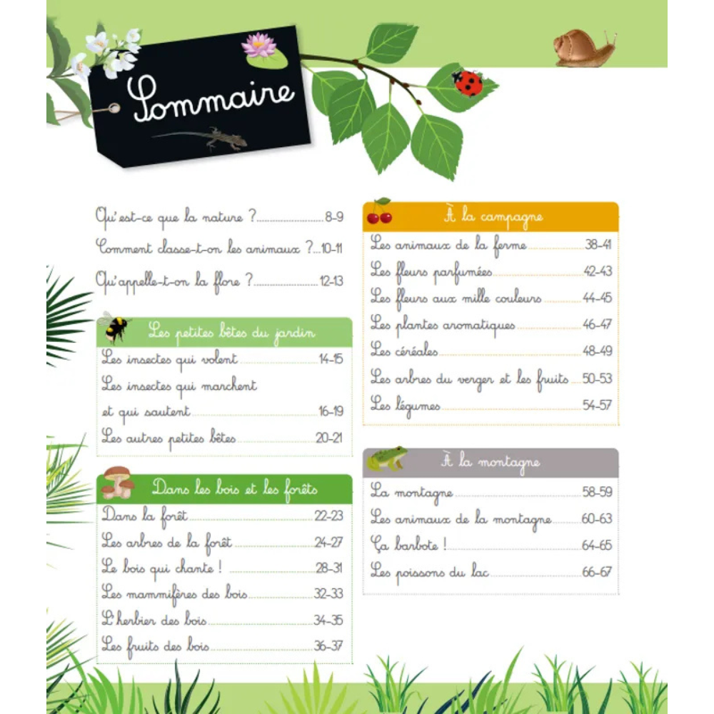 Le grand imagier Montessori de la nature et des animaux