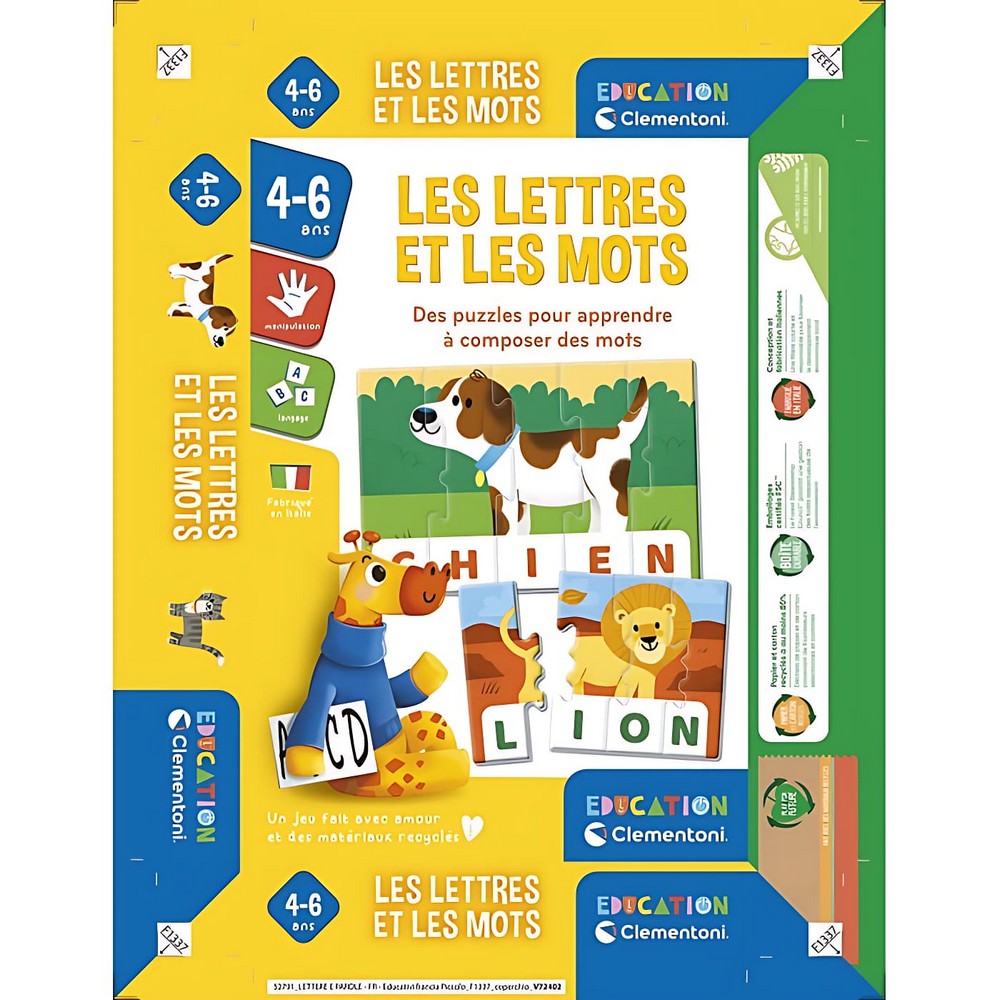 Coffret Clementoni 52791 Montessori - initiation à la lecture et à l’écriture