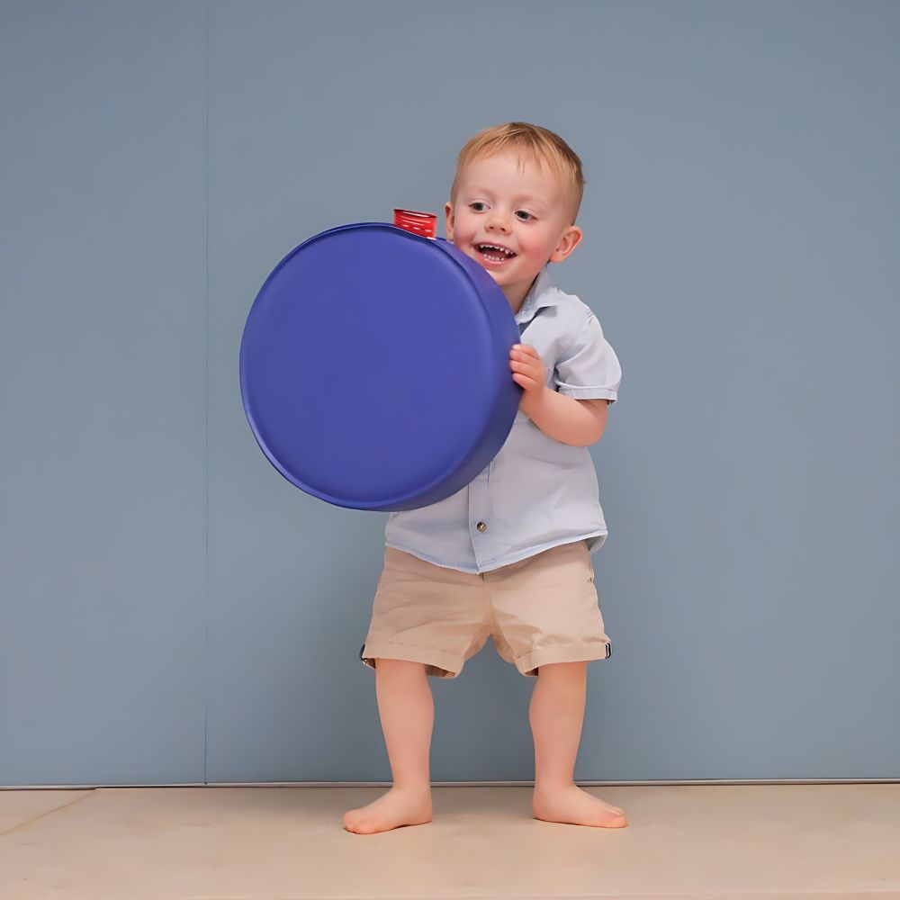 Lot de 12 coussins-galettes larges multicolores - ⌀32cm - épaisseur 5cm