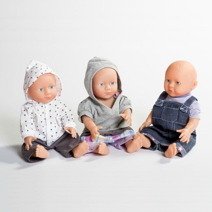 Lot de 3 tenues mixte pour poupées