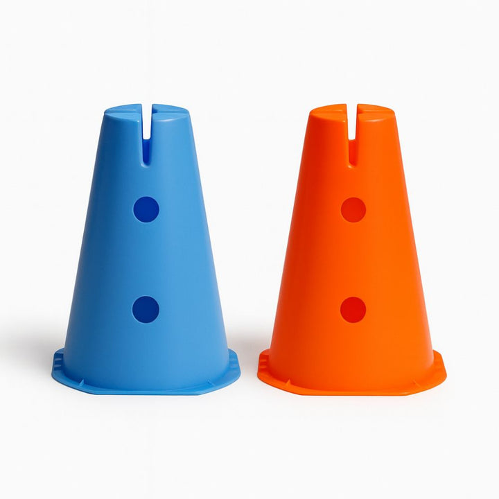 Lot de 2 plots 30 cm trous + ficelle 2 m