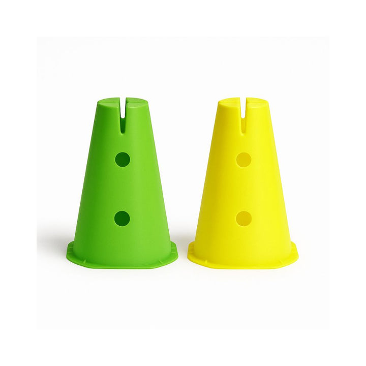 Lot de 2 plots 30 cm trous + ficelle 2 m