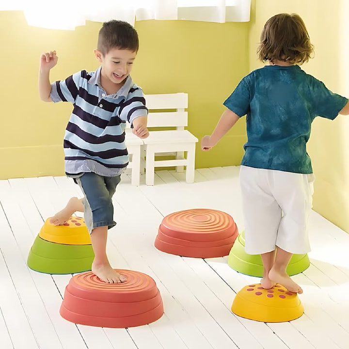 Lot de 6 pierres de rivière texturées | EVEIL MONTESSORI