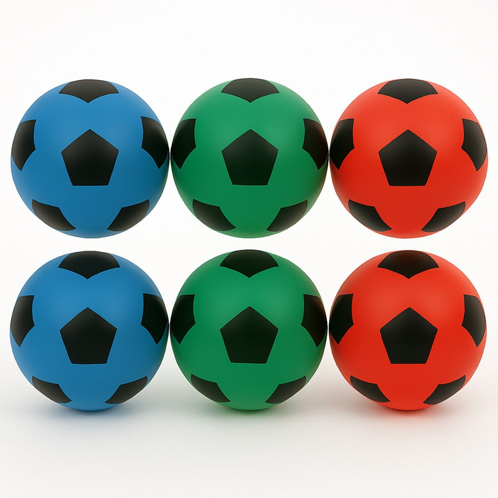 Maxi Lot de 6 mini-ballons en mousse Ø 12 cm