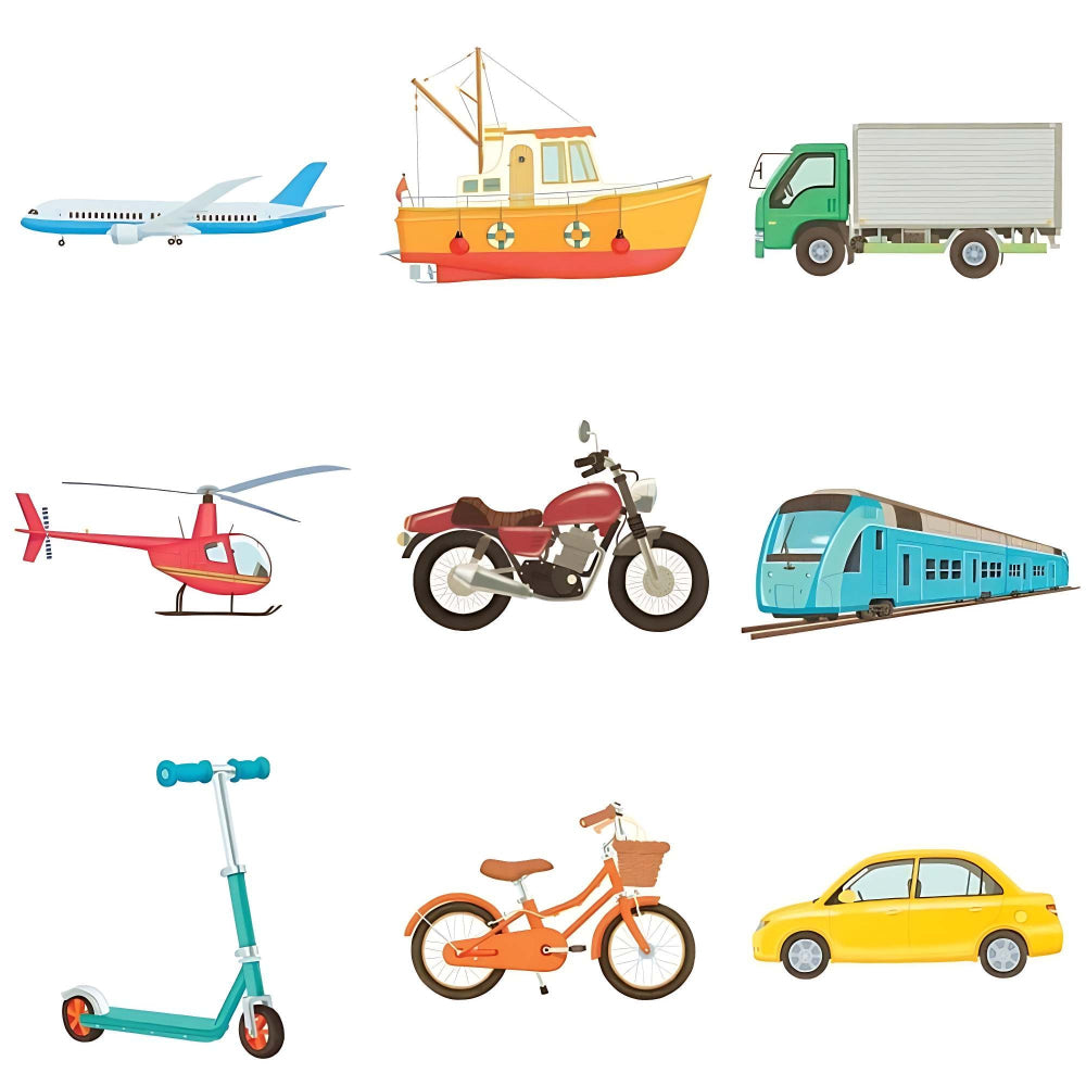 Mes véhicules en feutrines - Eveil montessori