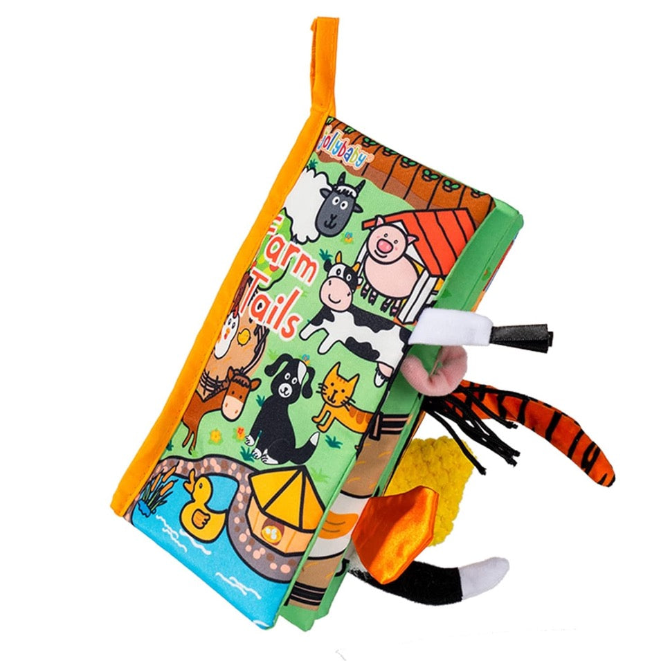 Animal Tail Cloth Book - Farm