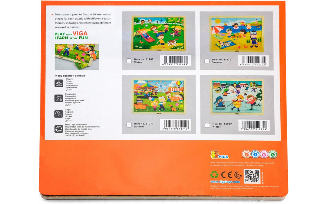 Puzzle des saisons - Automne - 24 pièces