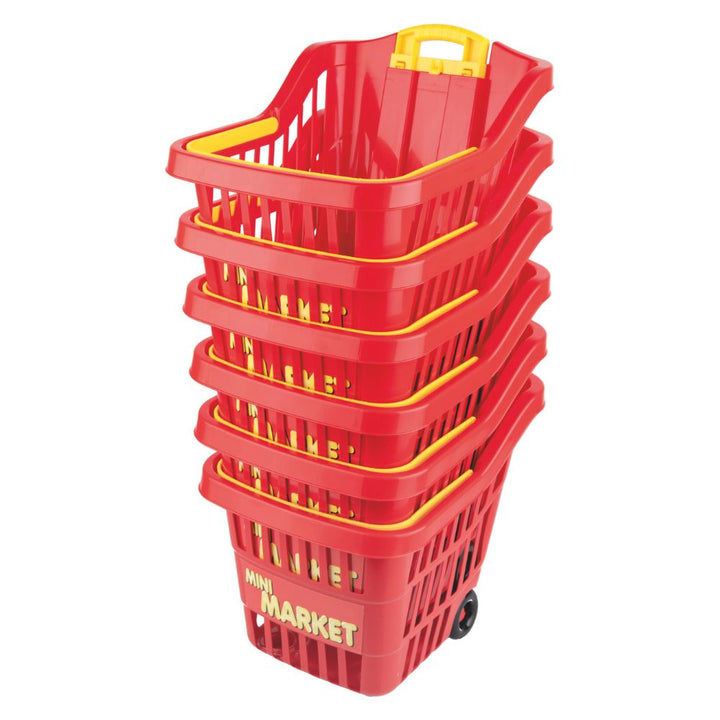 Panier à roulettes avec poignée