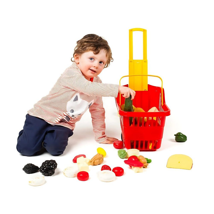 Panier à roulettes avec poignée