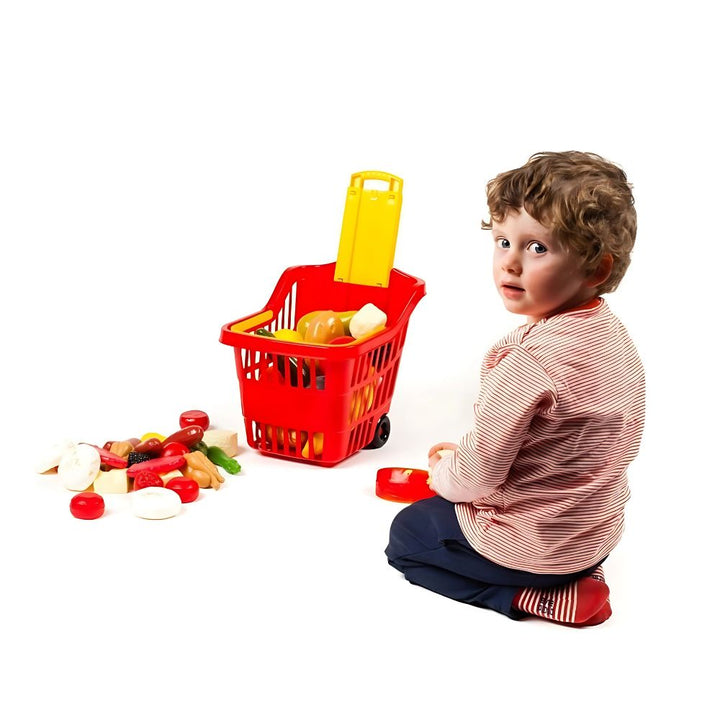 Panier à roulettes avec poignée