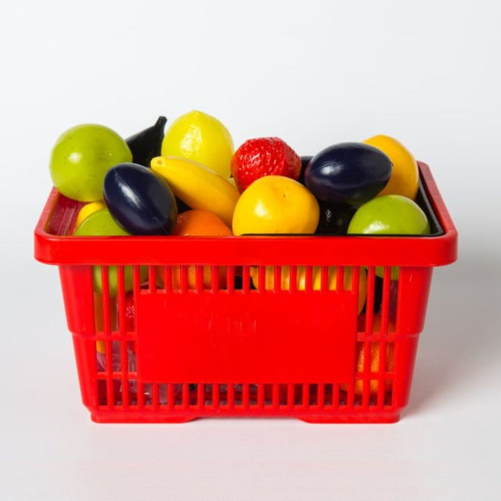 Panier de 24 fruits assortis en Plastique | EVEIL MONTESSORI