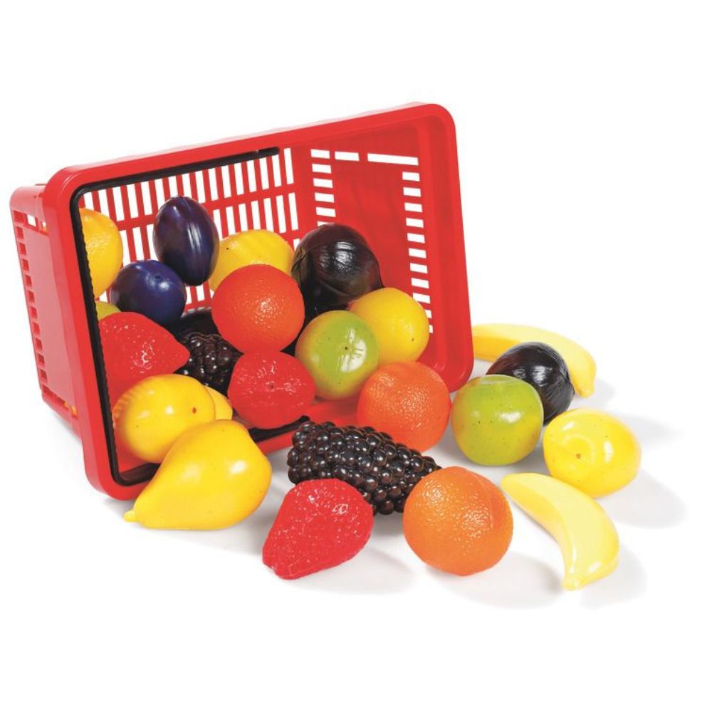 Panier de 24 fruits assortis en Plastique | EVEIL MONTESSORI