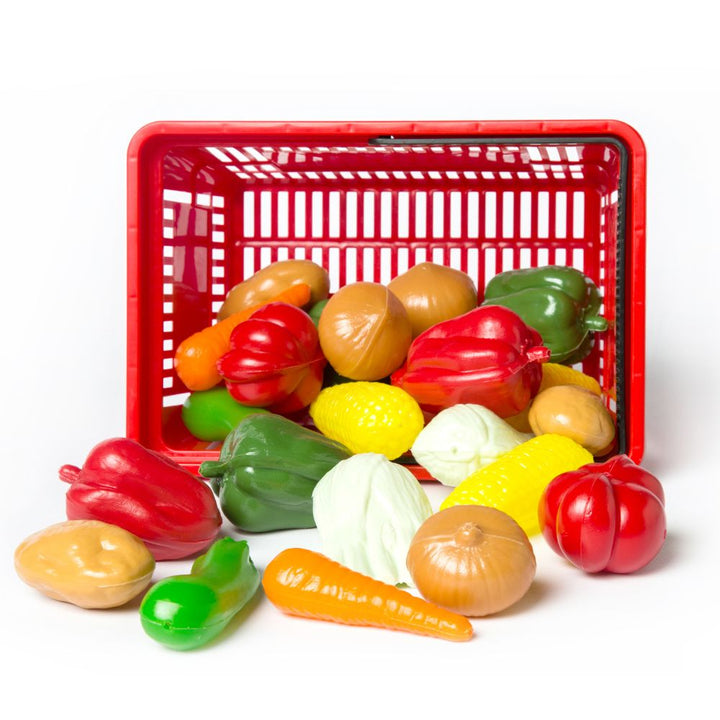 Panier primeur 24 légumes en plastique | EVEIL MONTESSORI