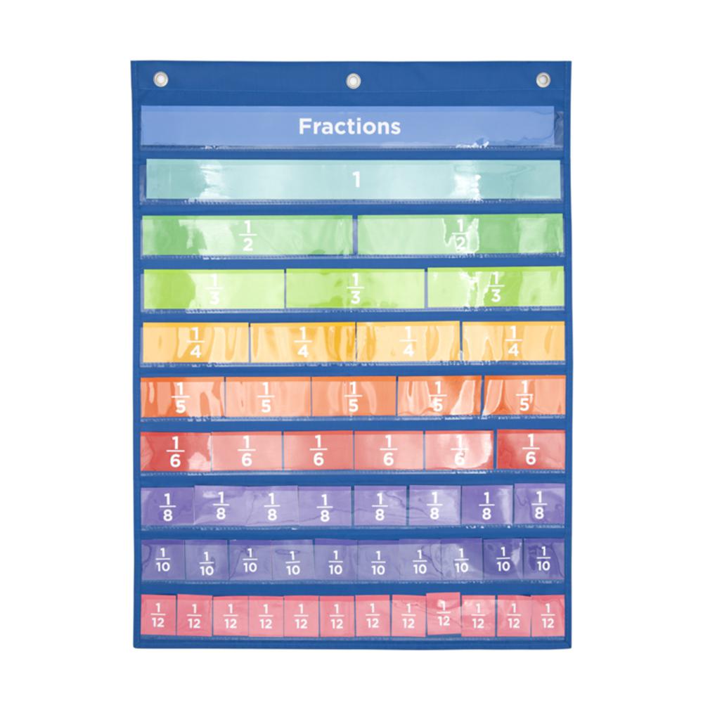 Pochette Murale - Les fractions 50x68cm-EVeil-Montessori Maroc