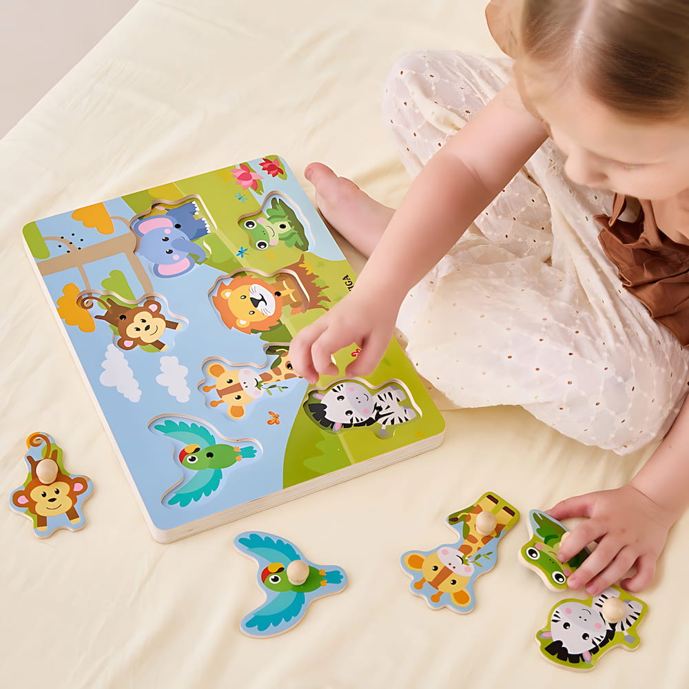 Puzzle Sonore - Animaux de la Jungle | EVEIL MONTESSORI