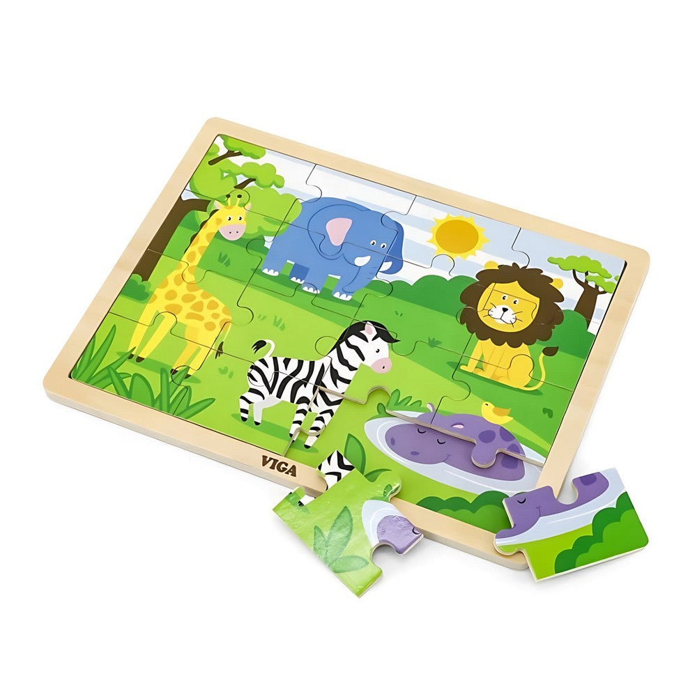 Puzzle en bois 16 pièces - Safari