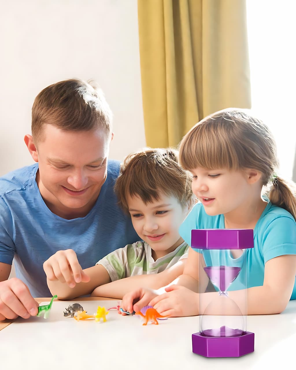 Sabliers en verre lot de 6 | EVEIL MONTESSORI